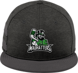 Atlanta Madhatters New Era Shadow Heather Striped Flat Bill Snapback Cap