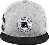 Aspen Aviators New Era Shadow Heather Striped Flat Bill Snapback Cap